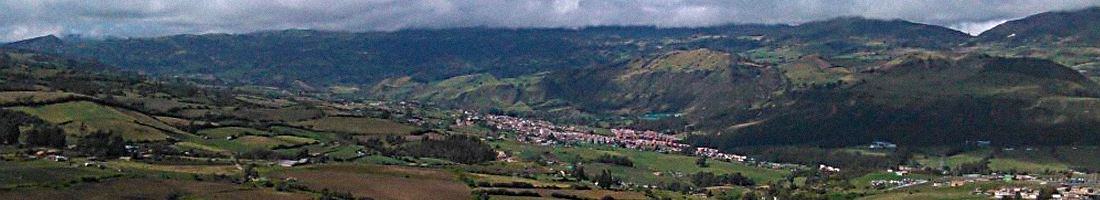 Fotografía panorámica de la zona rural de USME en la ciudad de Bogotá