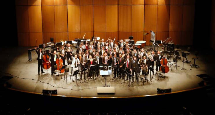 Foto panorámica de la Orquesta Filarmónica de Bogotá - OFB