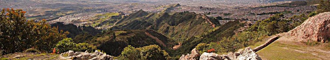 Fotografía panorámica de la vista del Parque Distrital Ecológico de Entrenubes