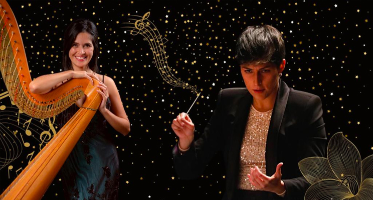 La intérprete de arpa Martha Liliana Bonilla y la directora de orquesta María Camila Barbosa serán las invitadas.
