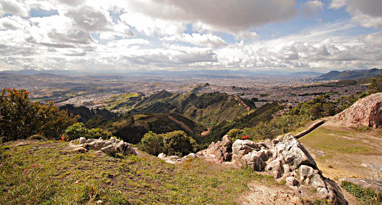 Fotografía panorámica de la vista del Parque Distrital Ecológico de Entrenubes