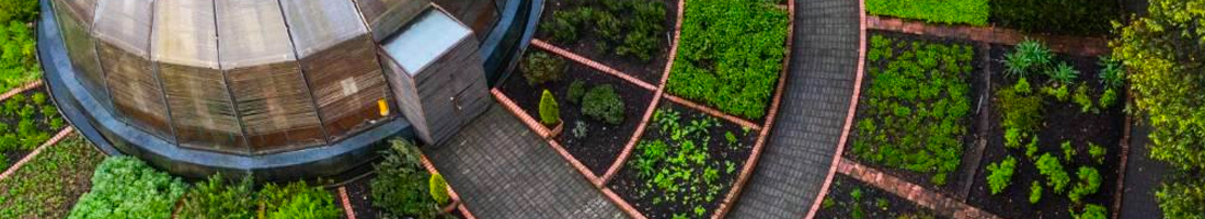 Foto aérea del Jardín Botánico de Bogotá