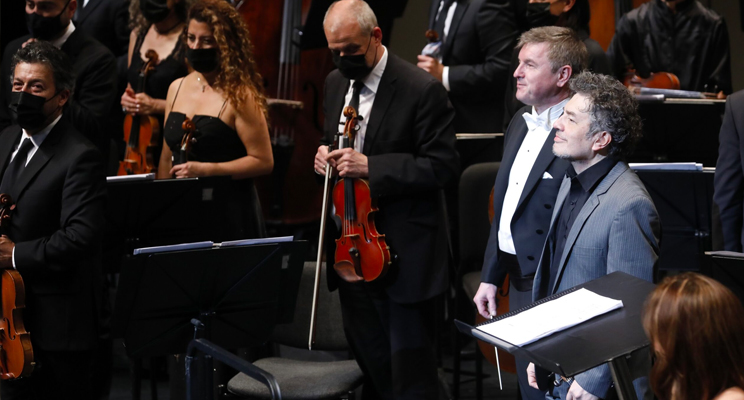 Foto de los músicos de la Orquesta Filarmónica de Bogotá