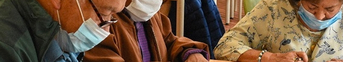 Adultos mayores en taller lúdico