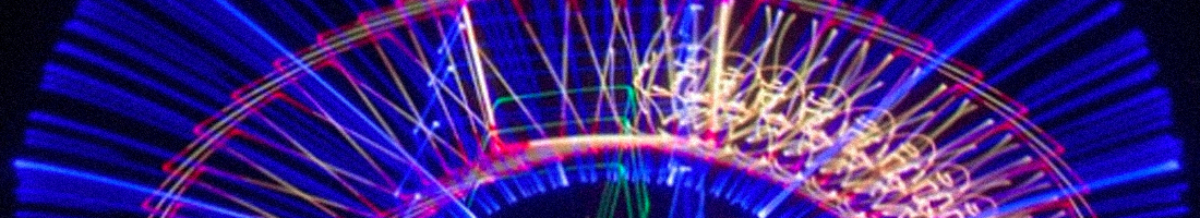 Foto de parte del show laser