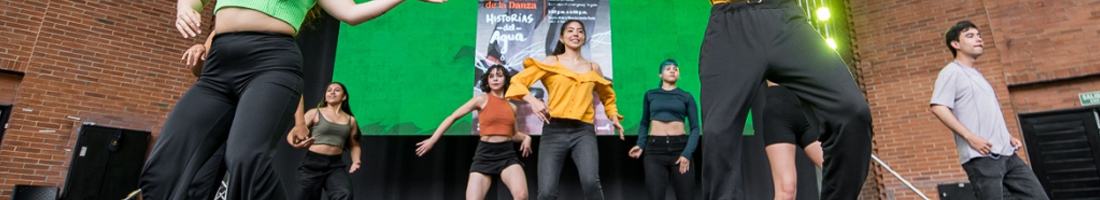 foto con un grupo de personas bailando en una tarima