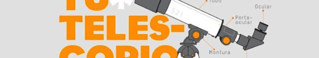 Telescopio con todas sus partes