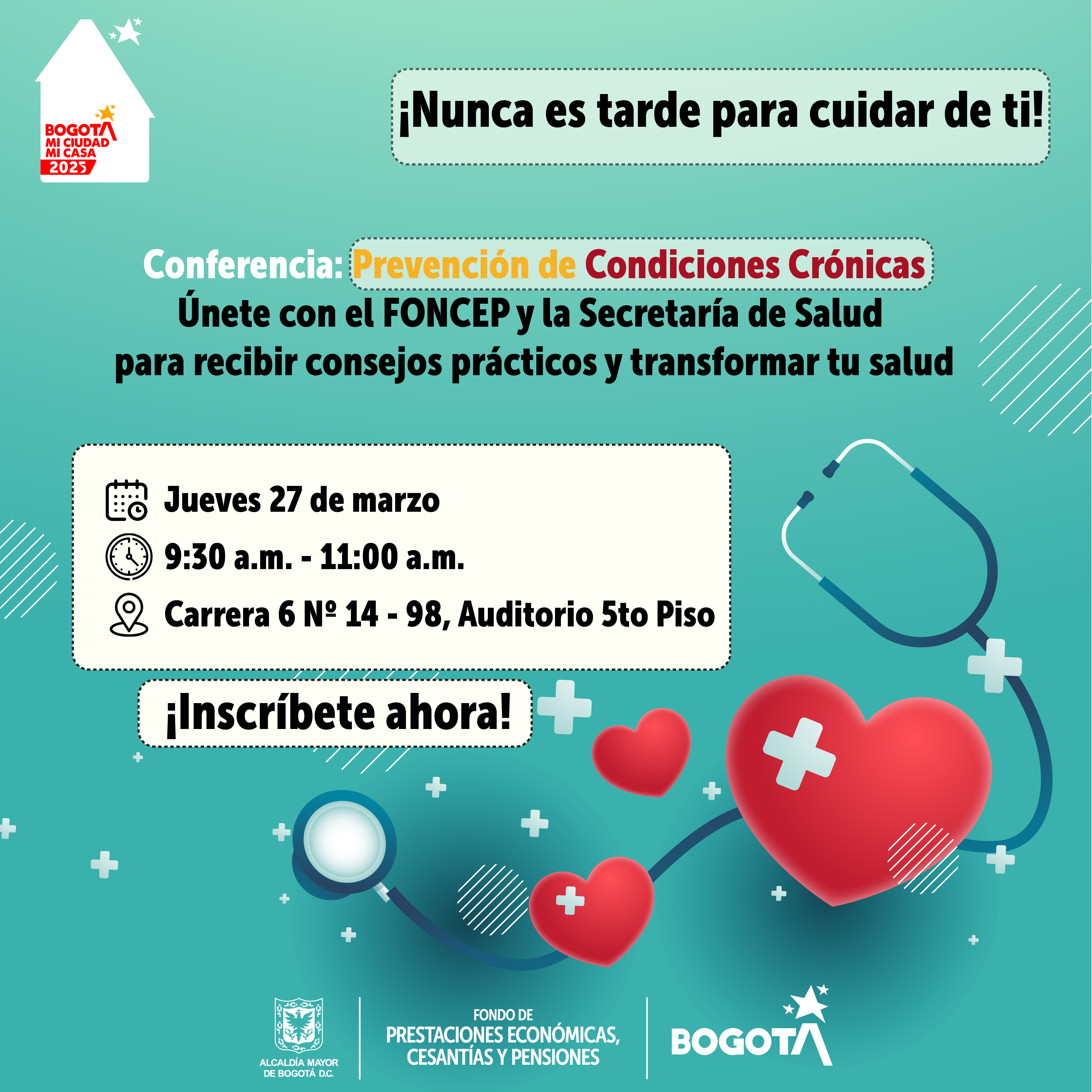 ¡Te invitamos a nuestra conferencia de salud!