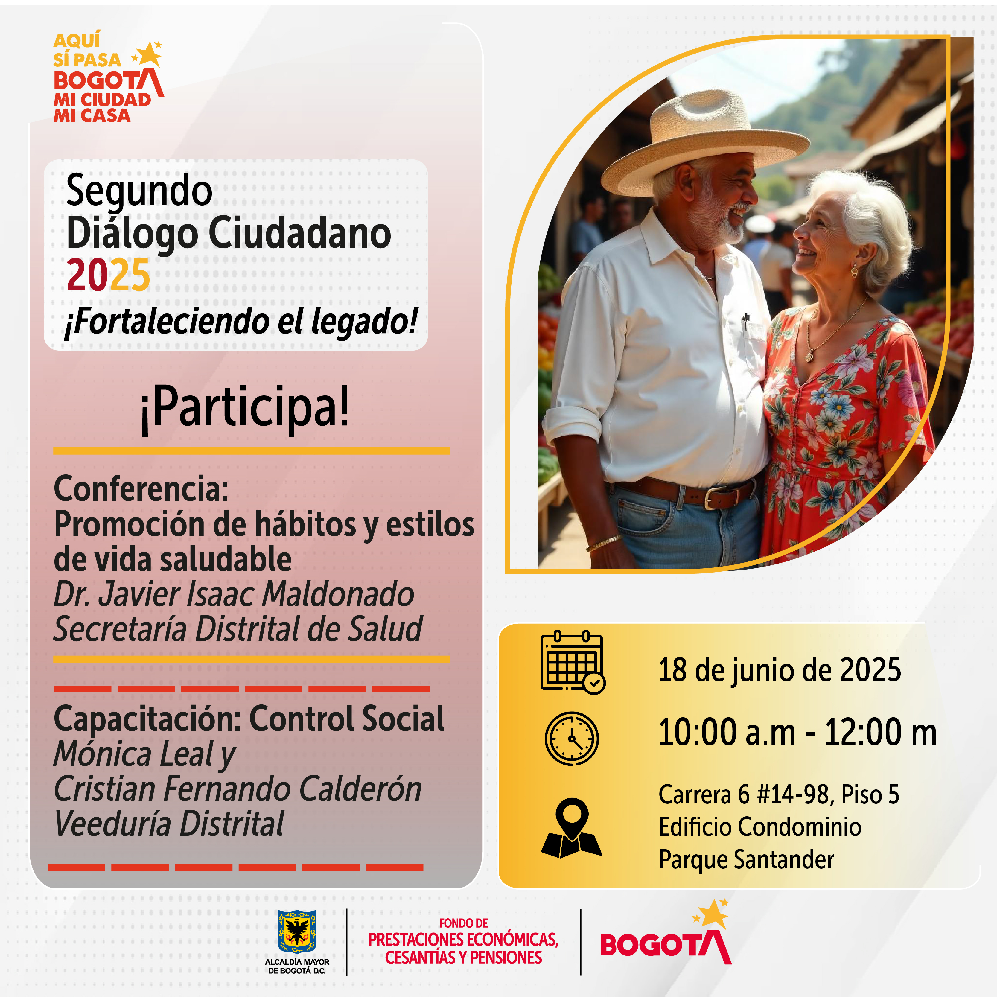 ¡Tu Voz Cuenta! Participa en el Segundo Diálogo Ciudadano FONCEP 2025: Salud, Bienestar y Control Social