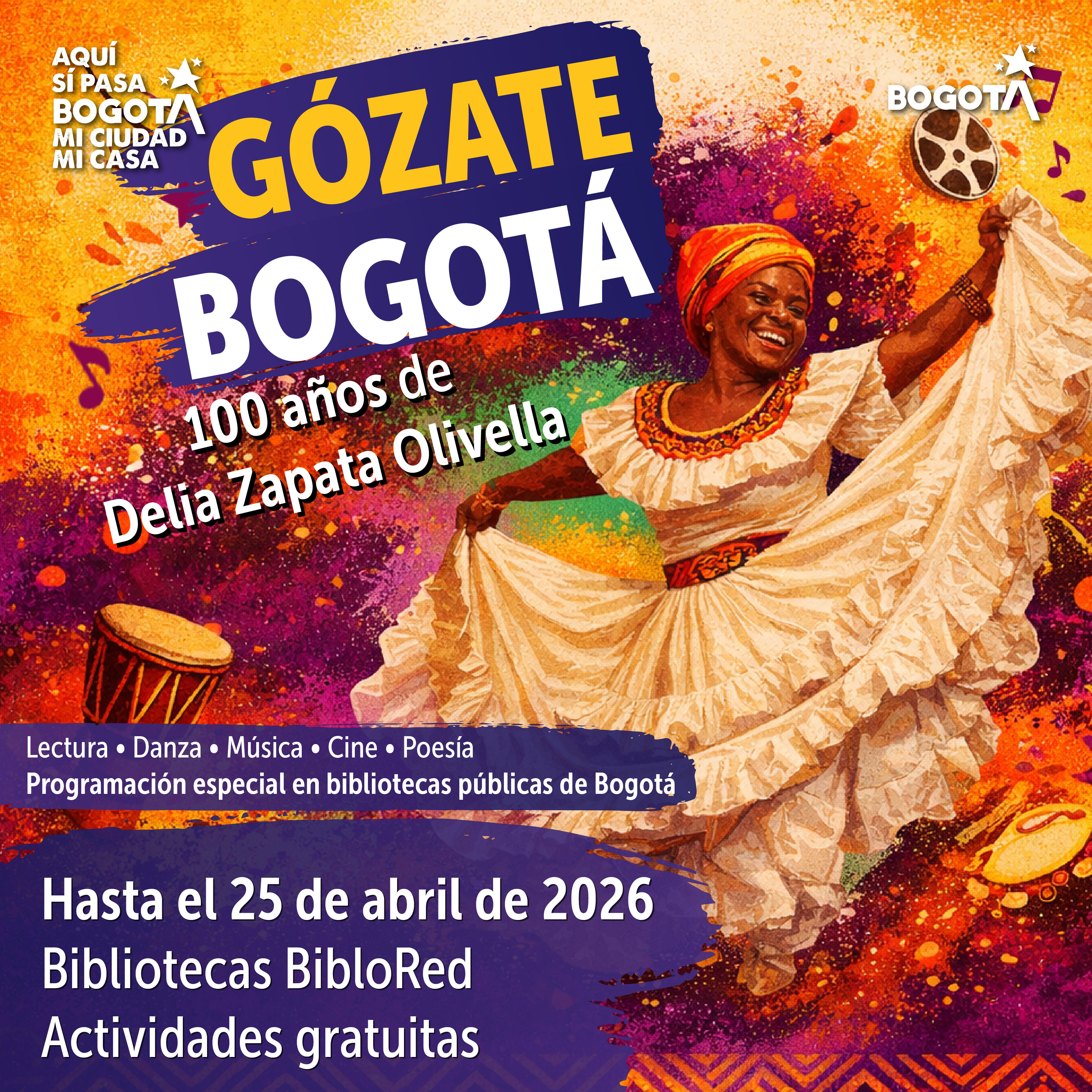 📚💃 #GózateBogotá celebrando el legado de Delia Zapata Olivella