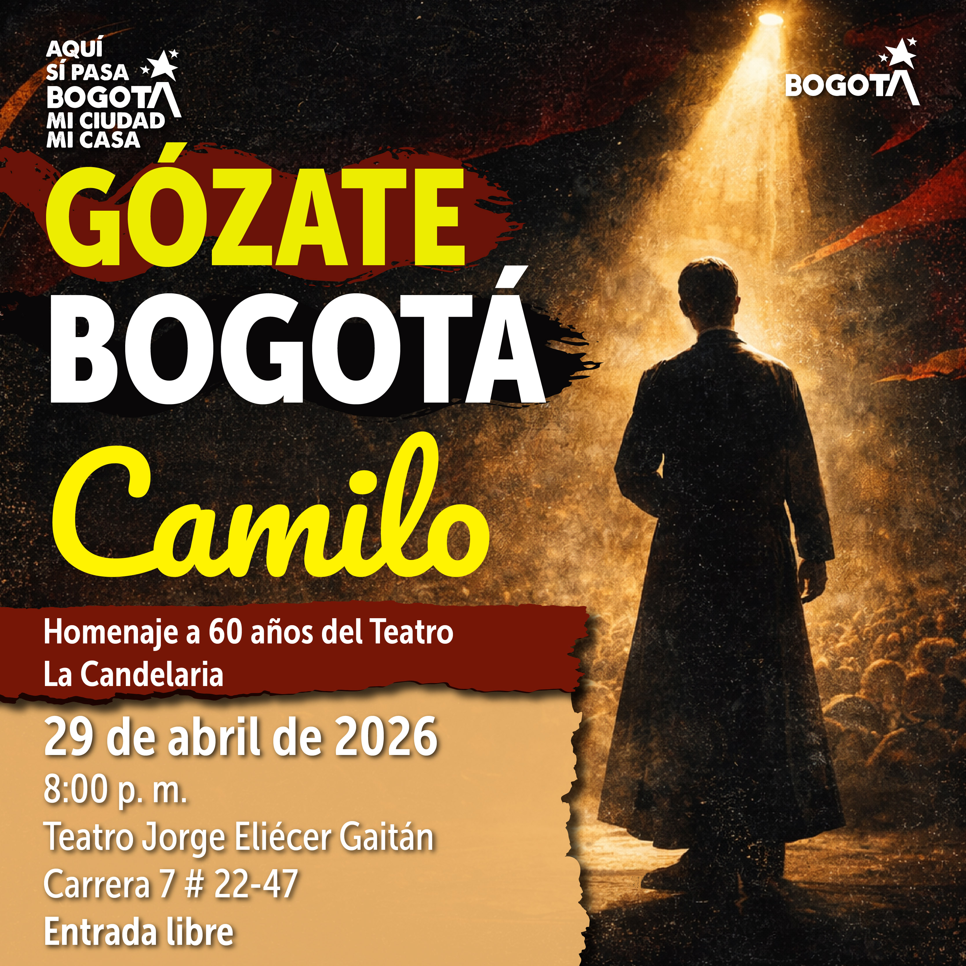 🎭 #GózateBogotá con teatro y memoria.