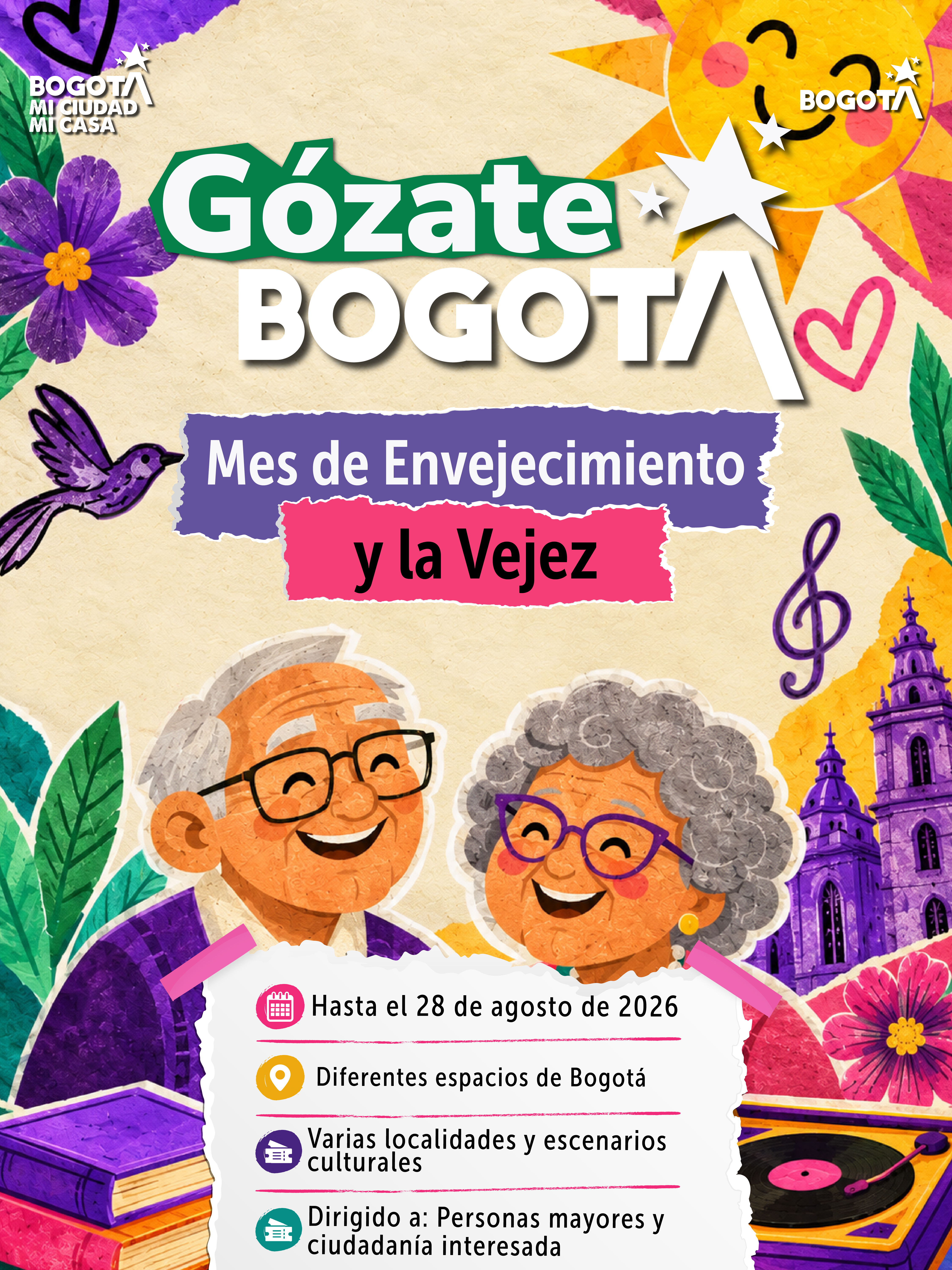 #GózateBogotá 🎭✨ La experiencia y la memoria de las personas mayores hacen parte de la riqueza cultural de Bogotá.
