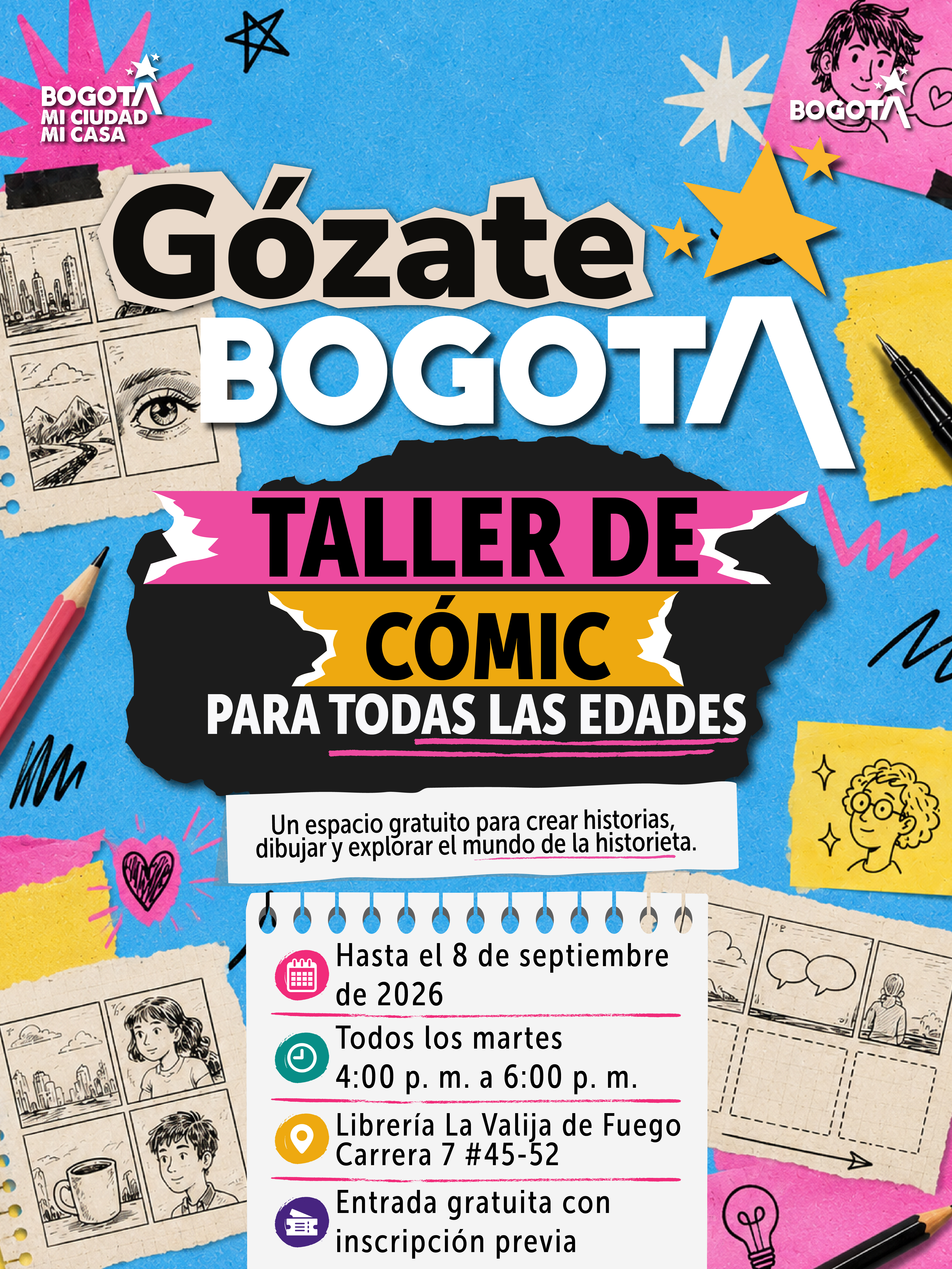 #GózateBogotá ✏️✨ La imaginación, el arte y la creatividad se encuentran en espacios donde todos pueden aprender, crear y compartir nuevas historias.