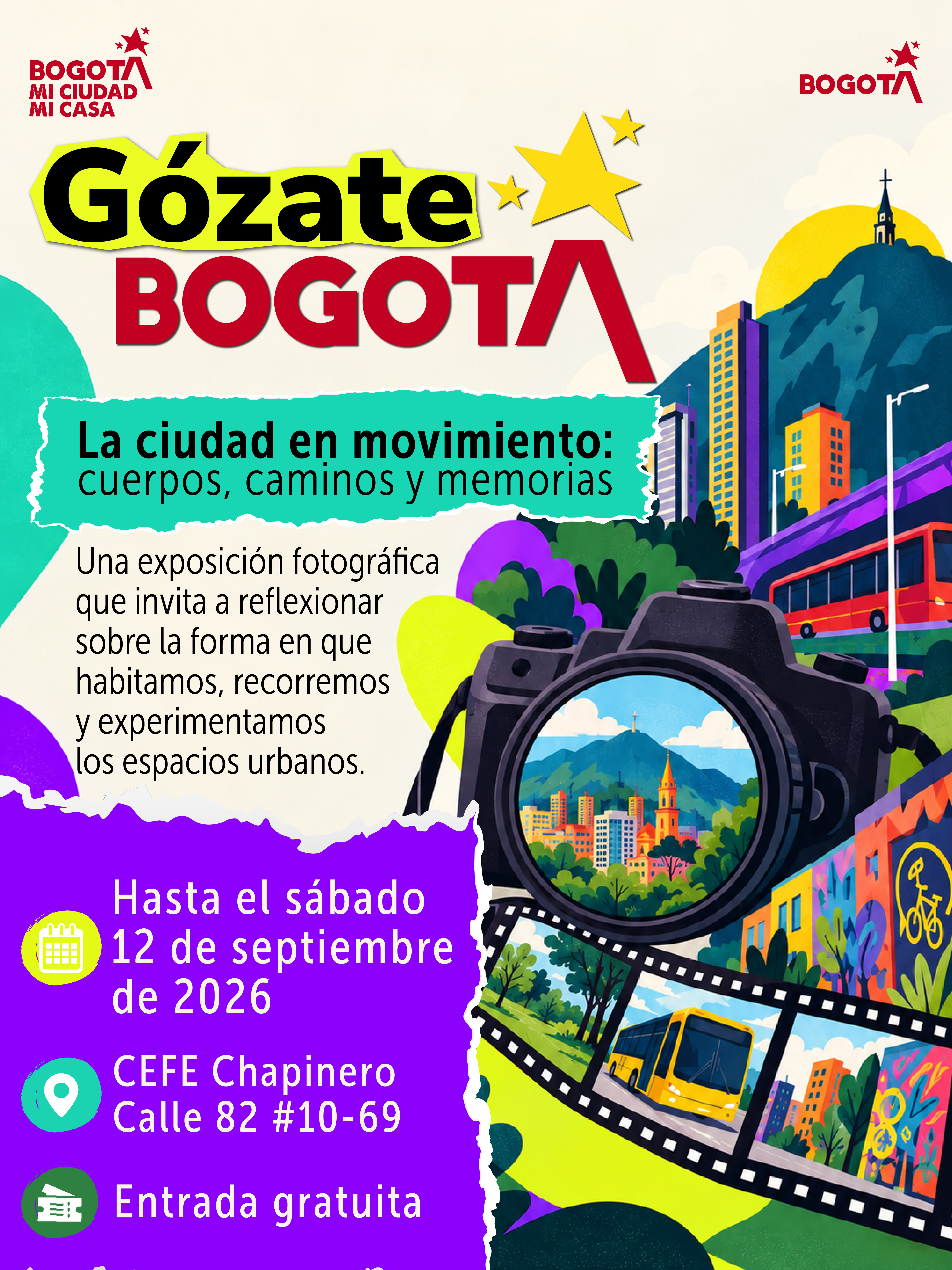#GózateBogotá 📸 La ciudad también se cuenta a través de sus recorridos