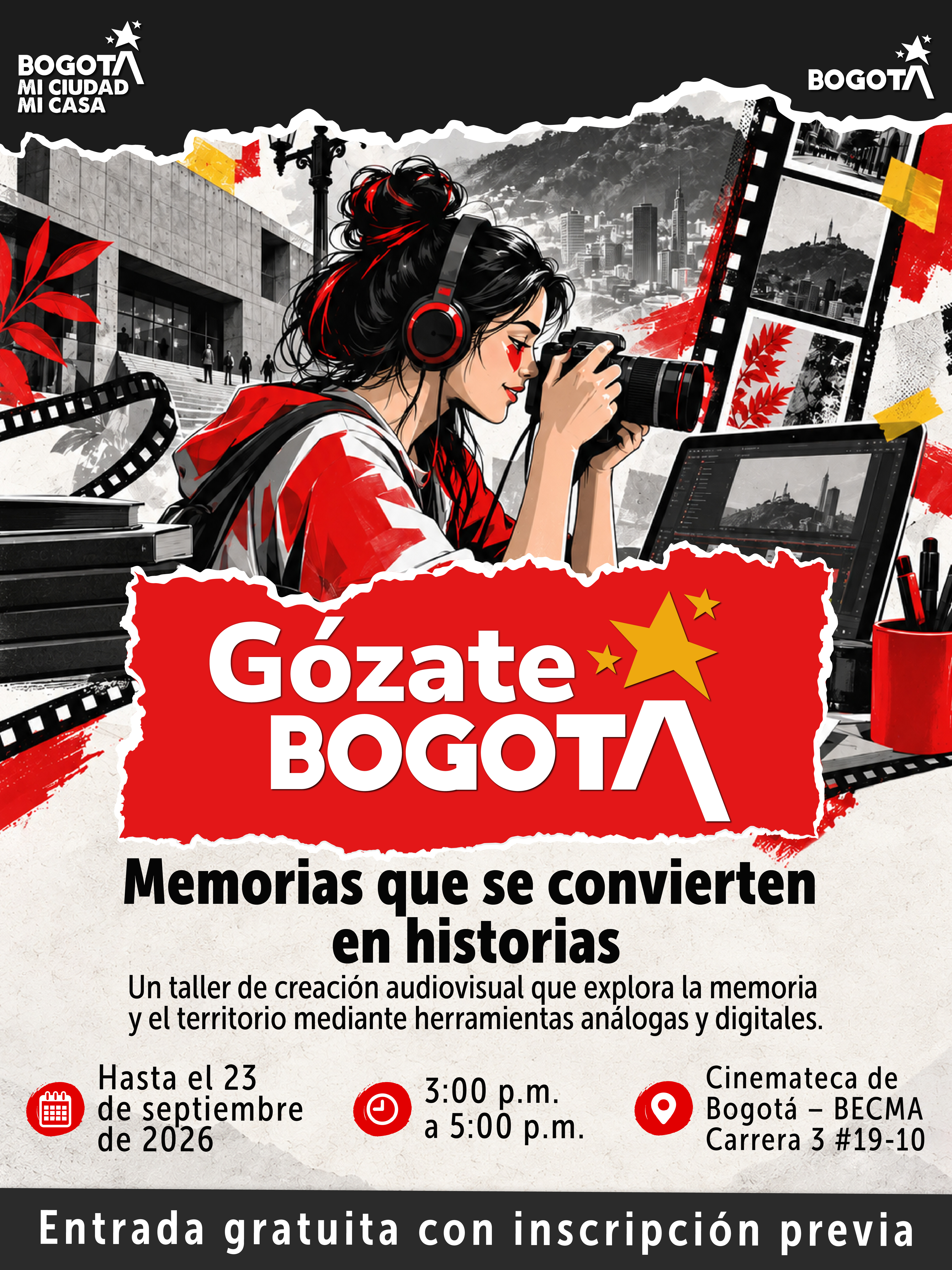 #GózateBogotá 🎥 Las historias también se construyen con recuerdos.