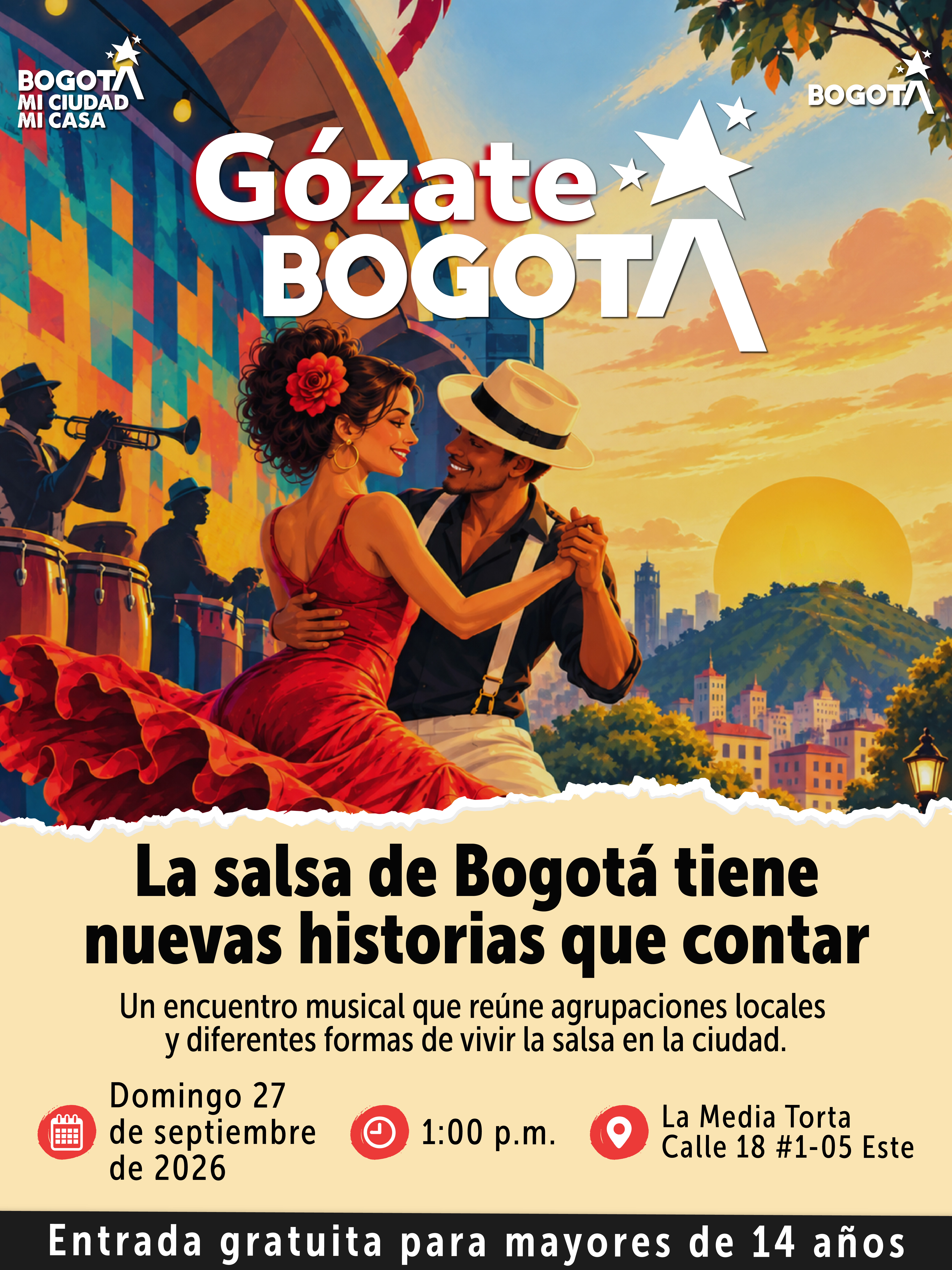 #GózateBogotá 💃 Bogotá se mueve al ritmo de la salsa.