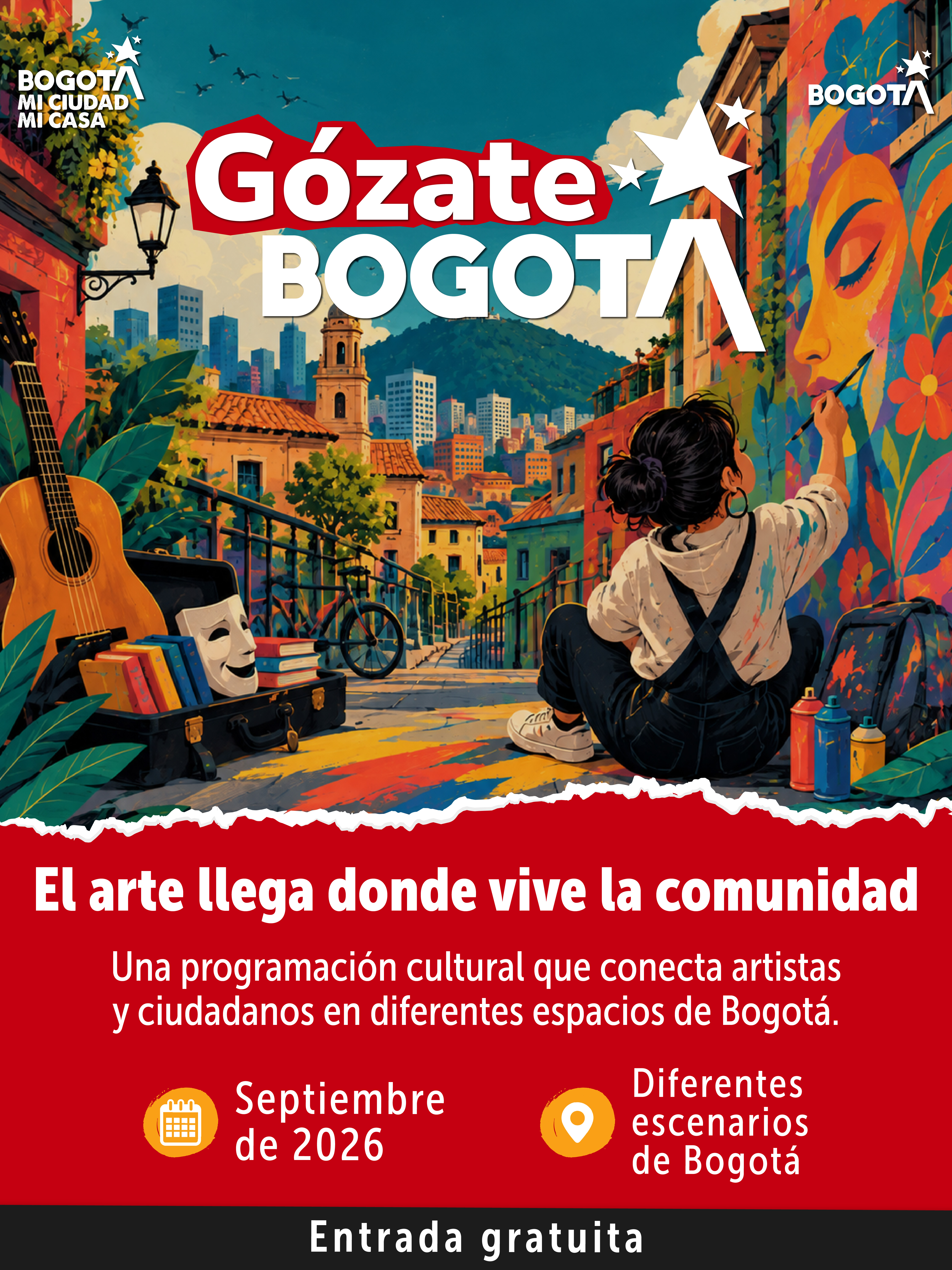 #GózateBogotá 🎭 La cultura llega a los territorios de Bogotá. 