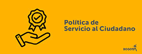 Botón Política de Servicio al Ciudadano