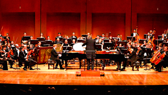 Fotografía de la Orquesta Filarmónica de Bogotá en concierto