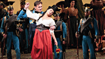 Fotografía de la puesta en vivo de la opera
