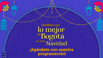 Parte de la pieza de la campaña "Quédate con lo mejor de Bogotá en esta navidad" de la Alcaldía Mayor de Bogotá