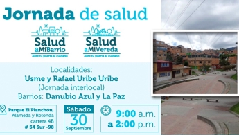 Jornada de salud - Salud a mi barrios, abre la puerta al cuidado - Salud a mi vereda, Salud a mi barrios, abre la puerta al cuidado