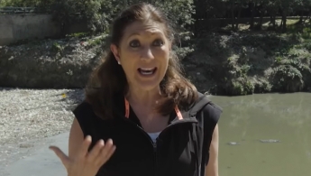 Señora hablando