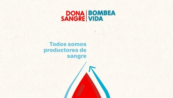 Gota de sangre en fondo rosado