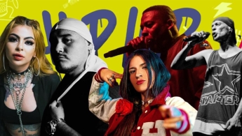 personas con micrófono en mano hip hop style