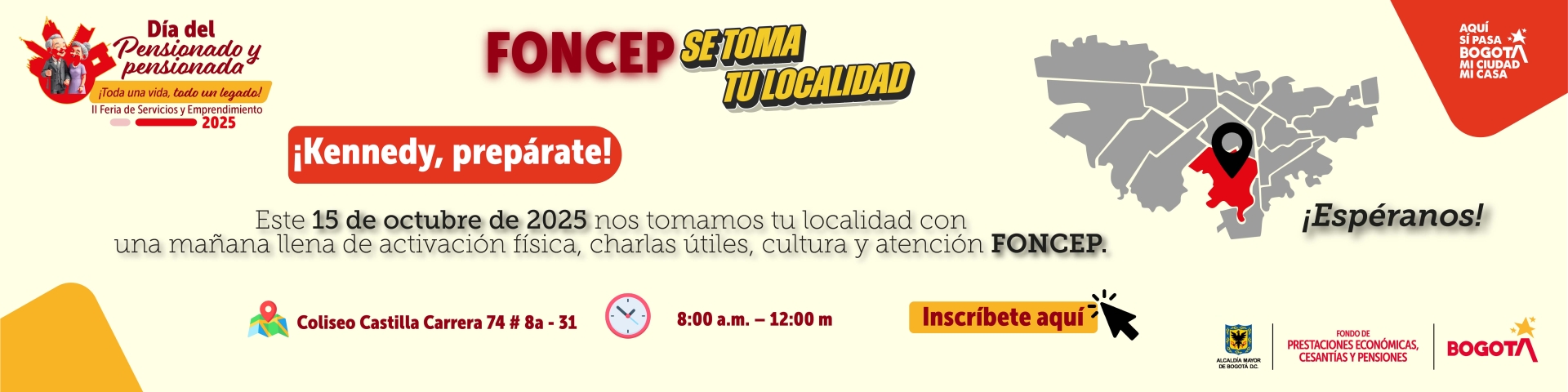 FONCEP SE TOMA TU LOCALIDAD KENNEDY