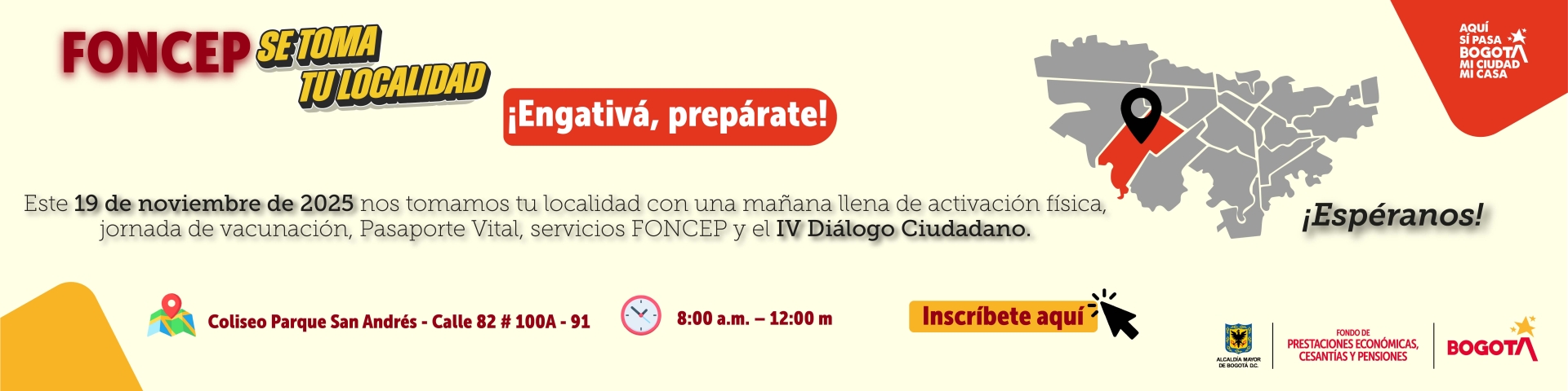 FONCEP se toma tu localidad Engativá