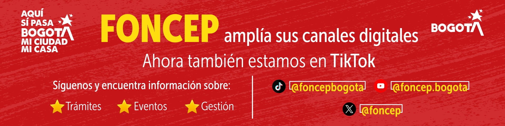 FONCEP SE CONECTA CON SUS NUEVAS REDES SOCIALES 2026