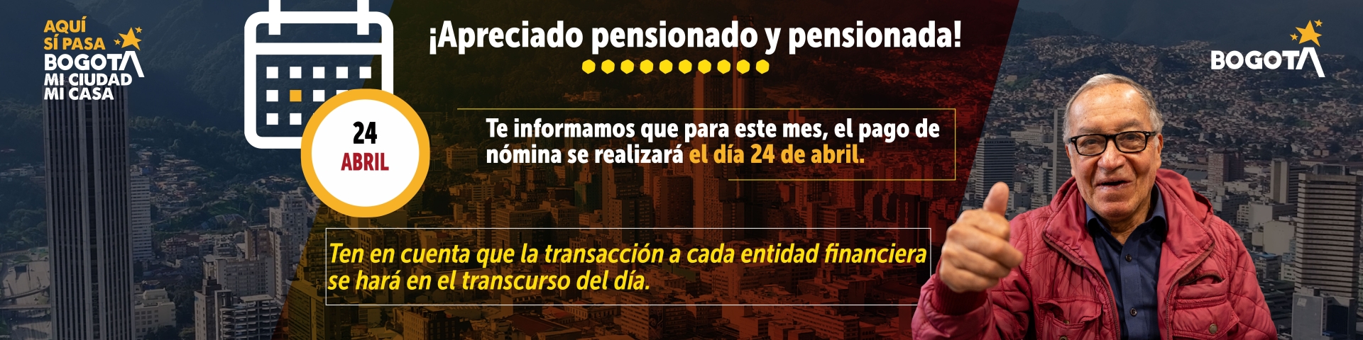 PAGO NOMINA PENSIONADOS MES ABRIL 2026