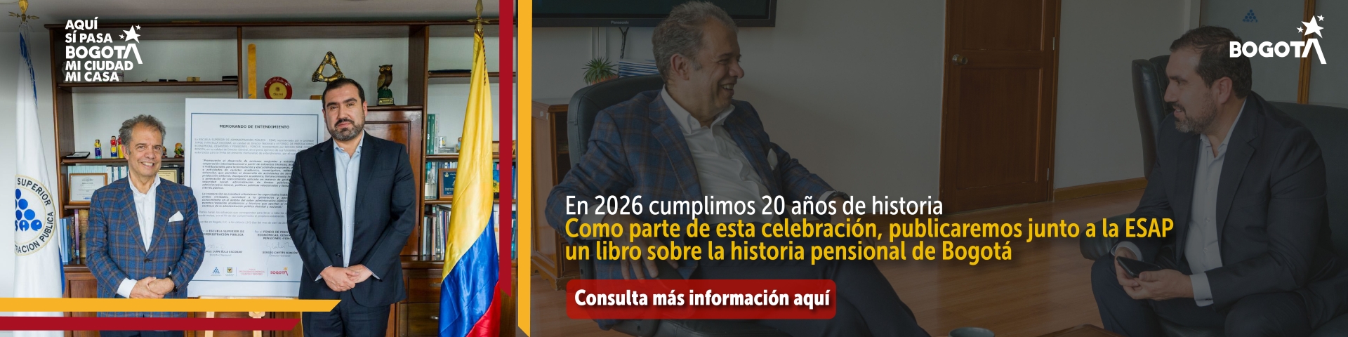 FONCEP y ESAP suscriben convenio para libro 20 años