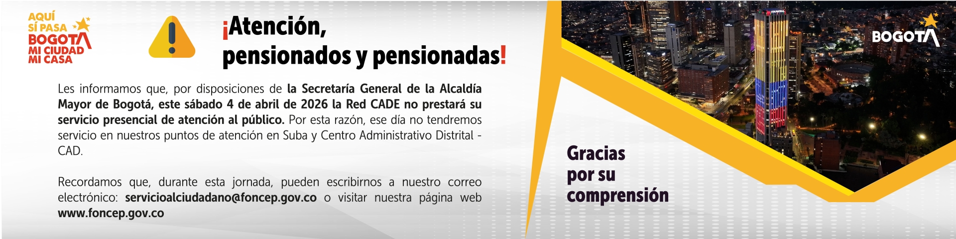 RED CADE NO DISPONIBLE 4 ABRIL 2026