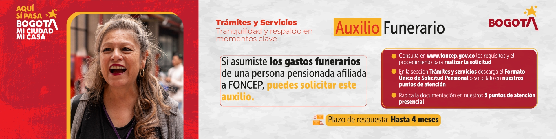 Trámites y Servicios FONCEP mayo 2026