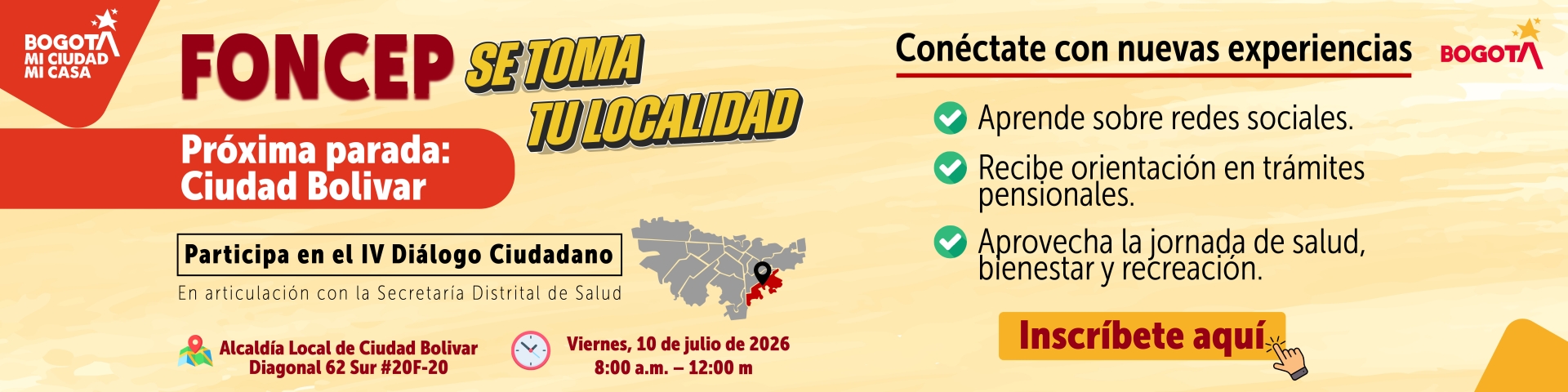 FONCEP SE TOMA TU LOCALIDAD CIUDAD BOLIVAR - IV DIALOGO CIUDADANO 2026