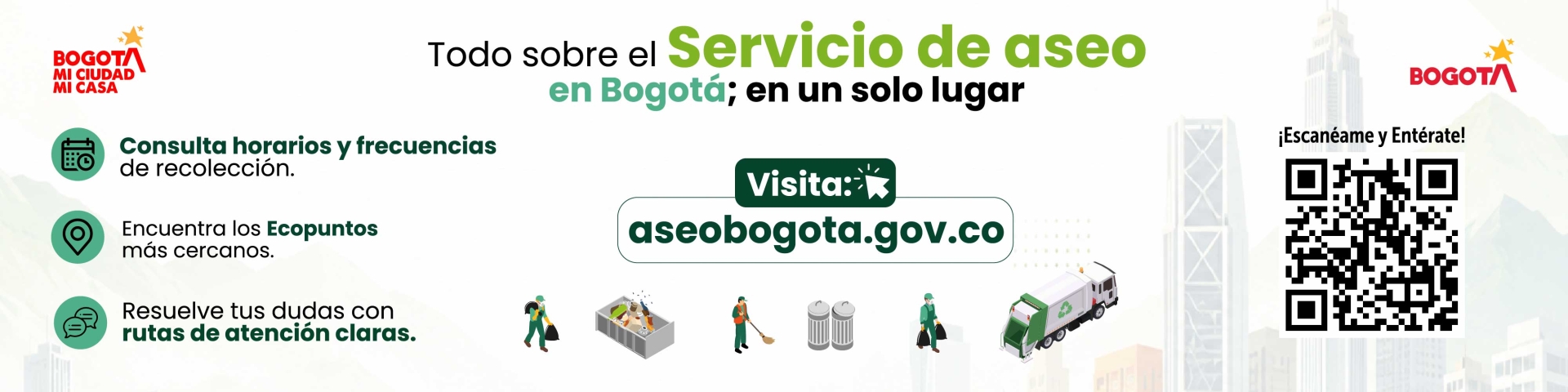 BOGOTÁ TIENE NUEVO PORTAL DE ASEO 2026