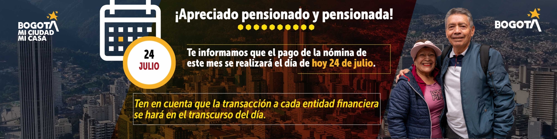 PAGO NOMINA PENSIONADOS JULIO 2026