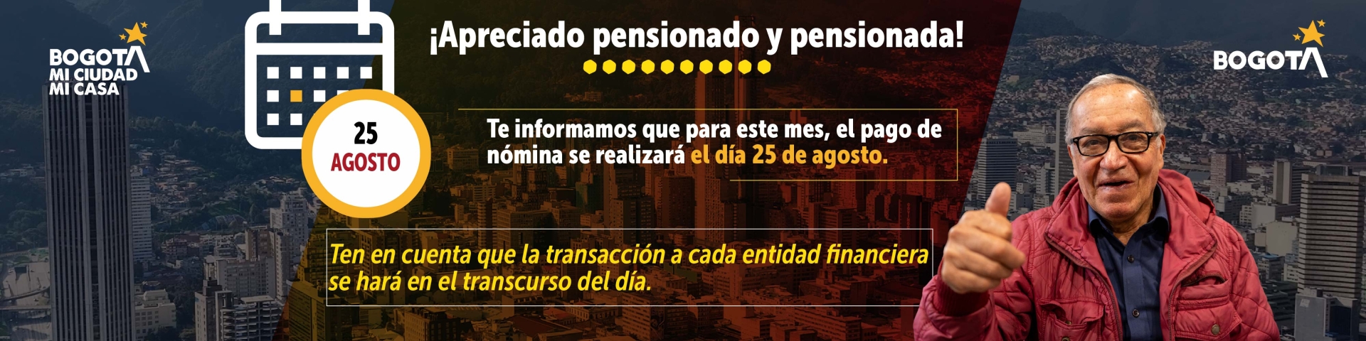 AVISO PREVIO PAGO PENSIONADOS AGOSTO 2026
