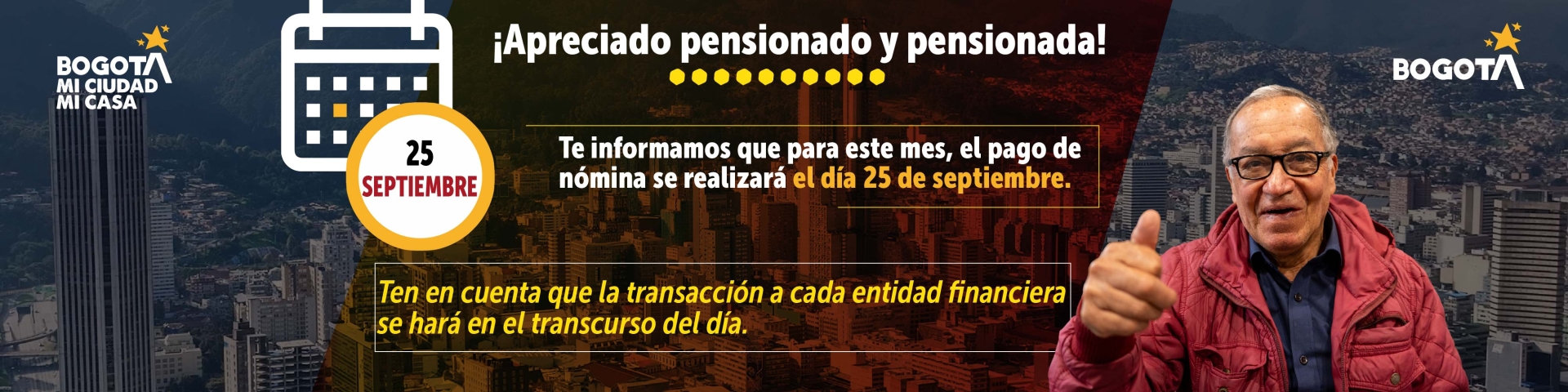 AVISO PAGO PENSIONADOS SEPTIEMBRE 2026