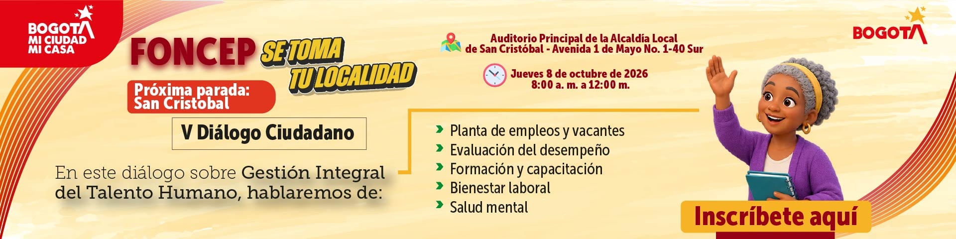 FONCEP SE TOMA TU LOCALIDAD GESTIÓN TALENTO HUMANO