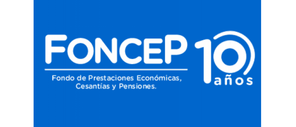 Imagen con la palabra FONCEP, resaltando el número 10