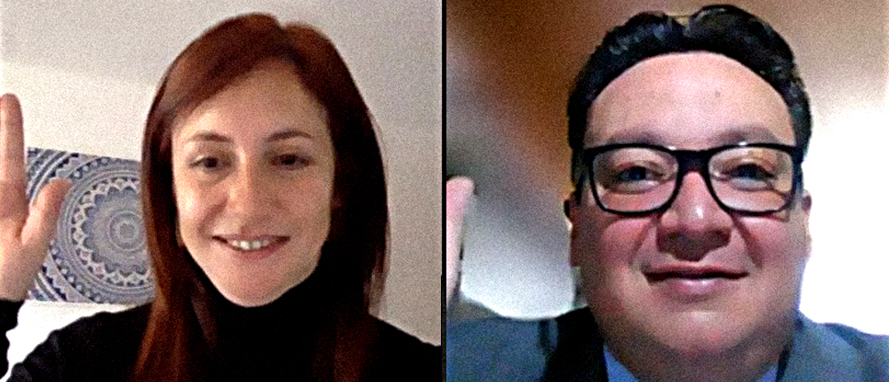 Fotografía donde se encuentran Martha Lucia Villa, directora de FONCEP y Carlos Enrique Fierro nuevo subdirector jurídico de FONCEP