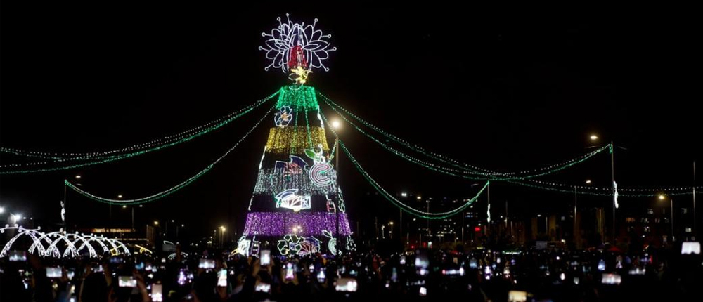 Uno de los puntos de iluminación de Bogotá está es el parque El Porvenir, en la localidad de Bosa. - Foto: Secretaría de Cultura.